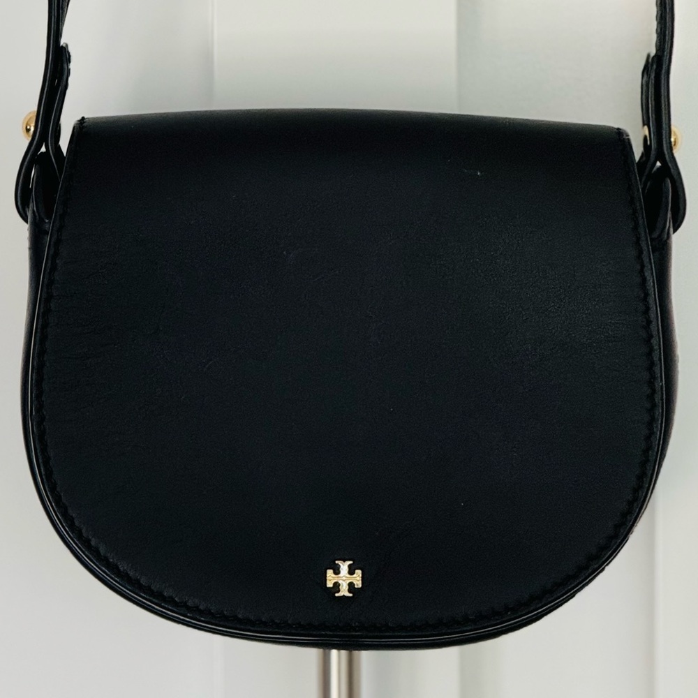 Tory Burch Emerson Mini Saddle Bag Like New.  NWOT